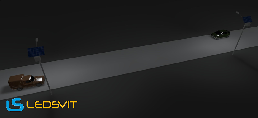 Autonomous 30W LED Street Lighting System, 5600 lm